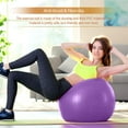 thumbnail image 4 of QUANFENG QF Exercise Ball Yoga Ball with Free Air Pump for Fitness, Balance and Gym Workouts, 200 Lbs. 65 cm, Purple, 4 of 5