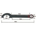 thumbnail image 2 of Lock Nut Wrench Spanner Wrench For Removing And Tightening Nuts, Black Stee, 2 of 5