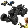 thumbnail image 2 of Six-Wheel Alloy Rock-Climbing RC Car, 4WD High-Speed Off-Road Remote Control Truck w/Suspension & Tires - Outdoor Alloy Rc Truck for Adults & Age 8-12, 2 of 8