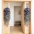 thumbnail image 5 of Rattan Basket Artificial Bougainvillea Wall Hangings, Full Bloom Silk Flower Suspended Ornament for Wedding Hall Ceiling, Interior Wall and Indoor Wedding Venue Space Styling Decoration, 5 of 6