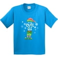 thumbnail image 3 of Inktastic Funny Christmas I'm the Cute Elf with Shoes and Hat Youth T-Shirt, 3 of 5