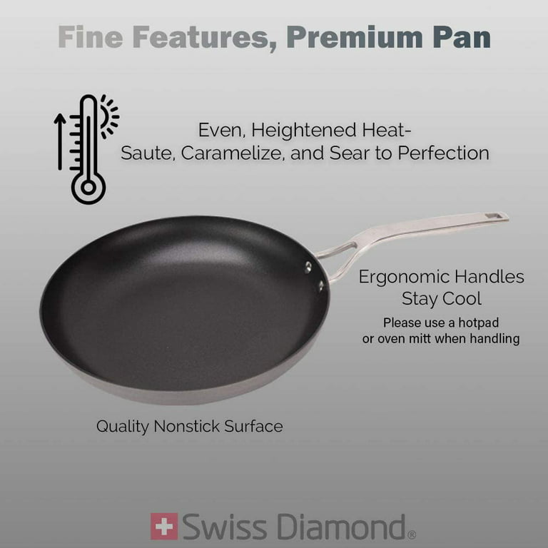Swiss Diamond Hard Anodised 9.5 Nonstick Fry Pan - Induction