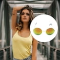 thumbnail image 4 of Sonducket Gafas de sol Pragmatic Portable Creative Beautiful Sun Eyewear Outdoor Light-Weight for Male Female Golden,Golden Type1 NO1, 4 of 6