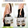 thumbnail image 4 of FORMRS Womens Corduroy Tote Bag Crossbody Shoulder Handbag with Pocket, Halloween Pumpkin Field, 4 of 7