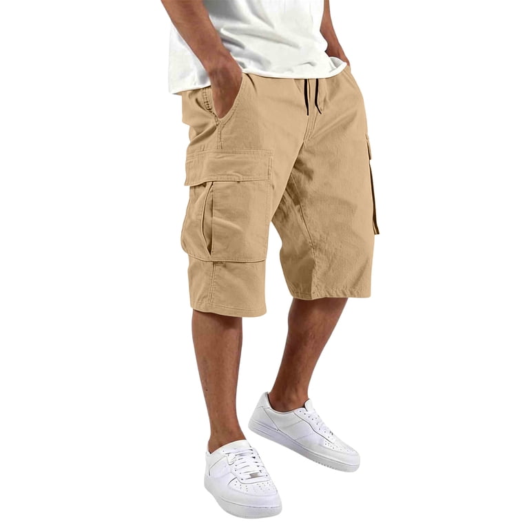 Dresfit Cargo Shorts for Men Knee Length Baggy Shorts 2026 Summer