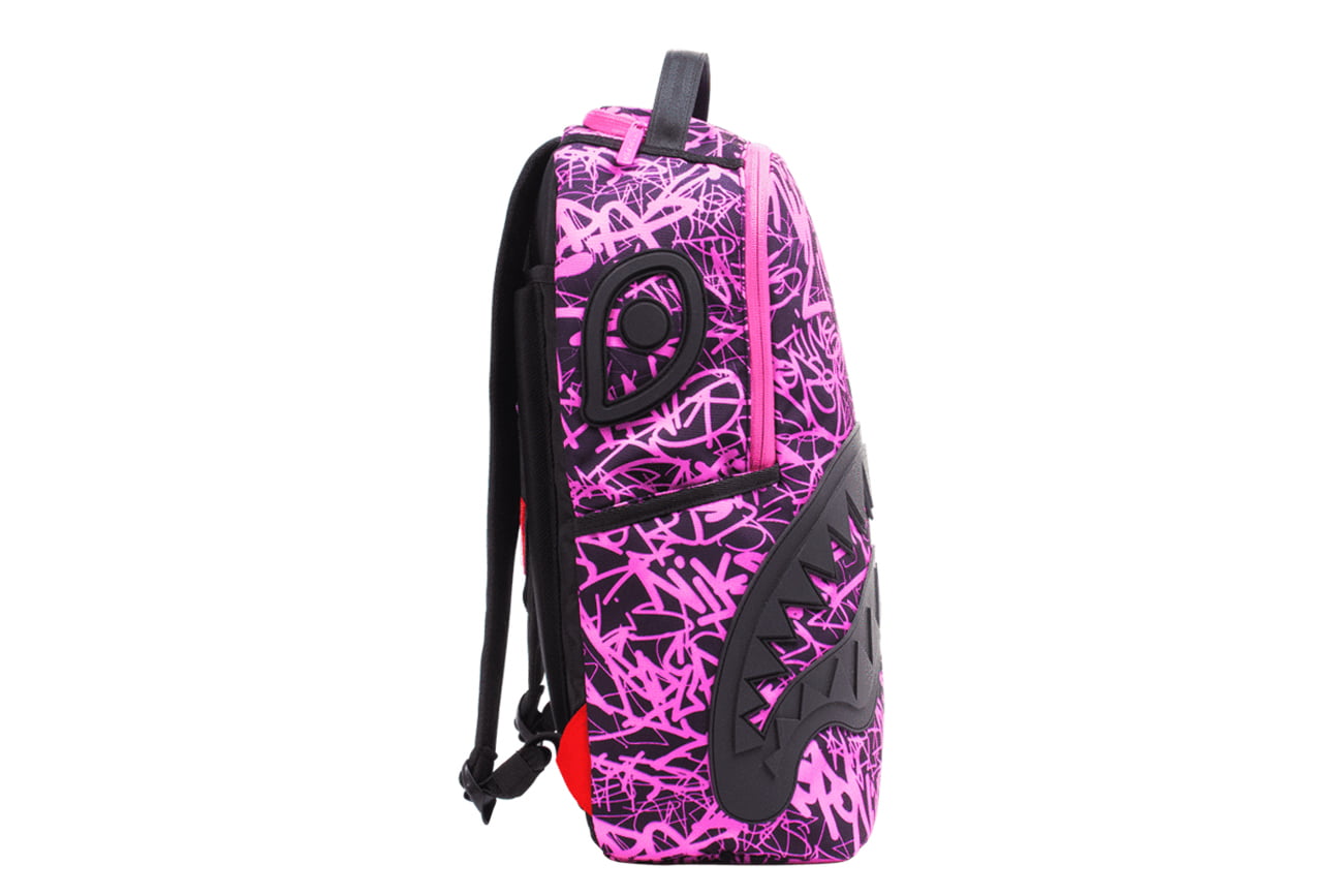 Sprayground - Unisex Adult Pink Scribble Shark Backpack