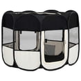 thumbnail image 5 of vidaXL Foldable Dog Playpen with Carrying Bag Black 57.1"x57.1"x24", 5 of 11