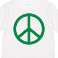 thumbnail image 4 of Inktastic Green Symbol Peace Sign Boys or Girls Long Sleeve Toddler T-Shirt, 4 of 5