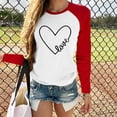 thumbnail image 2 of Ketyyh-chn99 T-Shirts pour Femmes T-Shirts Décontractés Amples Hauts d'Été Décontractés Tuniques Amples Rouges,L, 2 of 4