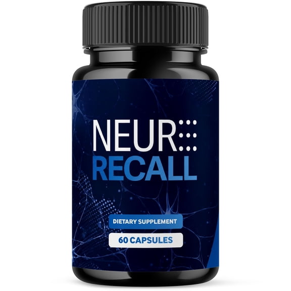 Neuro Recall Advanced Formula Brain Support Pills Maximum Strength Supplement NeuroRecall Capsules (1 Pack)