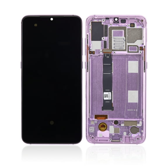 Replacement OLED Assembly With Frame Compatible With Xiaomi Mi 9 (Aftermarket Plus) (Lavender Violet)