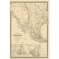 thumbnail image 2 of Brue 23x32 Gold Ornate Wood Framed with Double Matting Museum Art Print Titled - Southwest United States Mexico - Brue 1840, 2 of 4