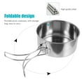 thumbnail image 2 of Stainless Steel Pot Picnic Cooking Utensils Camping Cookware Tool Backpack Barbecue Suite Frying Pans Skillet Travel, 2 of 6