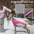 thumbnail image 5 of HPZZ Warm Dog Winter Coat Dog Coat Dog Cold Weather Coats Windproof Reflective Turtleneck Fleece Dog Jacket with Harness Thick Dog Fleece Vest Large Dog Coat, Dog Coats for Small Medium Large Dogs, 5 of 7