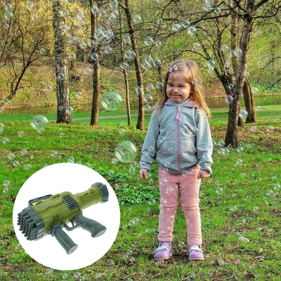 Toyvian Electric Bubble Machine Dinosaur Shape Green for Family Fun and Easy Use