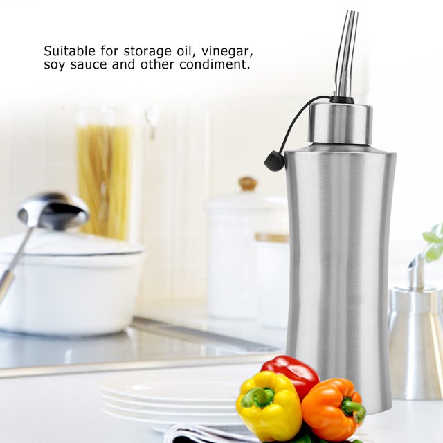 Botella de aceite BuyWeek de acero inoxidable 250 ml a prueba de fugas