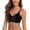 Black, variant on Bras for Women Medium Support Bra Women's Seamless No Underwire Yoga Sleep Bra Buttery Soft Full Coverage T-Shirt Bra with Scalloped Edges Convertible Straps & Push-Up Gathering