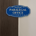 thumbnail image 5 of Victorian Plus Paralegal Office Wall or Door Sign Leather | Legal and Courtroom Decoration - Large, 5 of 8