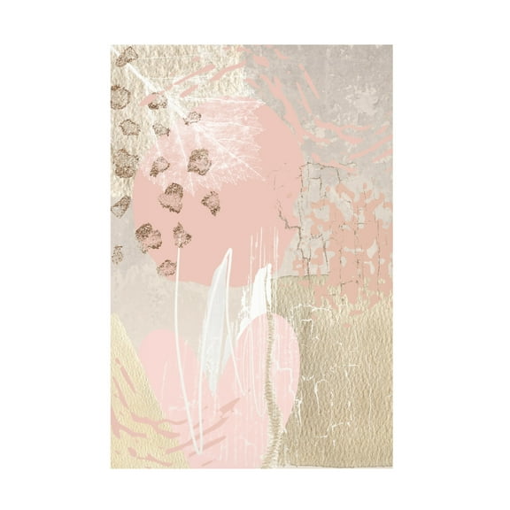 Trademark Fine Art Sally Ann Moss Morning Pink 3 Canvas Wall Art