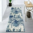 thumbnail image 4 of Luxe Weavers Victoria Collection 9086 Light Blue 2x7 Abstract Runner Rug, 4 of 7