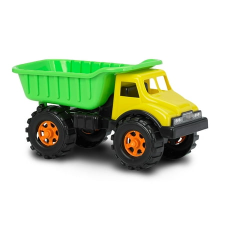 American Plastic Toys 07900 Toddler Kid 16 Inch Construction Dump Truck, Green