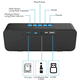 thumbnail image 4 of Altavoz Bluetooth portátil, altavoz inalámbrico TWS Bluetooth 5.0 con graves estéreo 3D de alta fidelidad y batería incorporada de 1500 mAh, 4 of 8