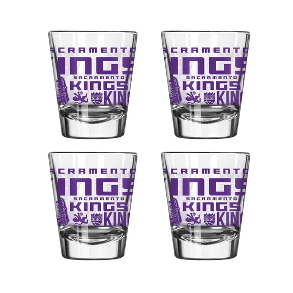 Logo Brands Sacramento Kings 4-Pack 2oz. Shot Glass Set