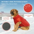thumbnail image 2 of DENTRUN Windproof Dog Winter Jacket, Fleece Lined Dog Vest for Cold Weather, Reflective Extra Warm Dog Coat with Leash Hole, Dog Winter Outfit for Medium Large Dogs, 2 of 7