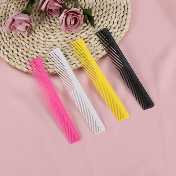 ULTNICE 10Pcs Anti-static Hair Comb Plastic Hair Cutting Tools for Home Use and Barber Shops for Ladies