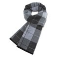 thumbnail image 3 of Bufanda cálida de cachemira para hombre, suave, cálida, elegante, a cuadros, de lujo, 3 of 5