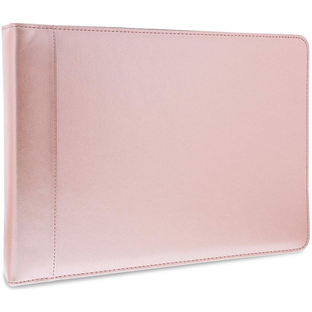 7 Ring Business Check Binder, Checkbook Holder Portfolio with Zipper