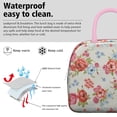 thumbnail image 3 of Lunch Bag Lunch Box for Women Reusable Insulated Lunch Cooler Bags,Large Capacity for Work Travel Picnic,Water-Resistant Pioneer Colorful Floral Lunch Tote Bag Gifts for Woman Mom Pink, 3 of 6
