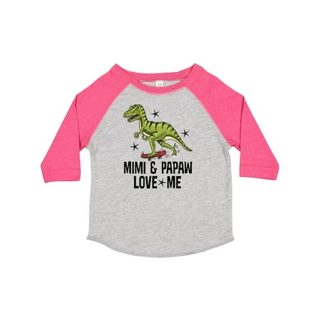 

Inktastic Mimi and Papaw Love Me Grandson Gift Toddler Boy Girl T-Shirt