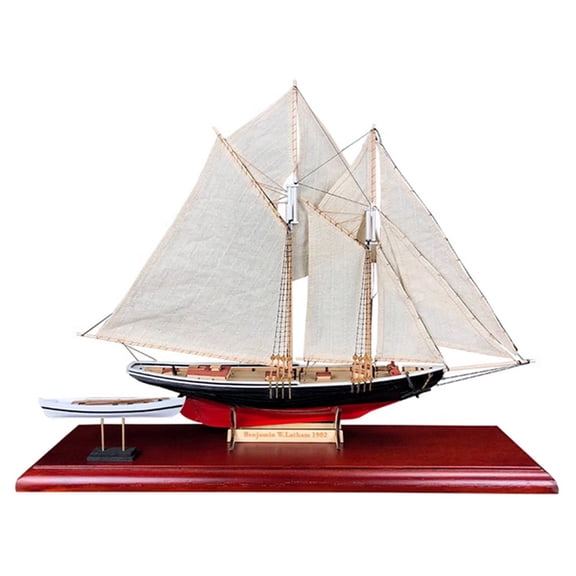 3D Wooden Puzzle for Adults to Build, 1/87 Scale Benjamin Latham Wooden Ship Model Kit, Historic Sailing Ship DIY Assembly Model, Creative Decor & Gift