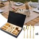 thumbnail image 5 of Juego de cubiertos de 24 piezas Sunnimix cubiertos de cocina de acero inoxidable Oro, 5 of 8