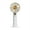 White, variant on Quiet Type-C USB rechargeable battery-operated 6-speed pocket table fan for outdoor travel and camping.