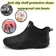 thumbnail image 3 of Men's and Women's Anti-Slip Waterproof Comfortable Work Shoes for Kitchen Garden Hospital Outdoor Waterproof Short Ankle Rain Boots Slip-On Water Shoes, 3 of 7