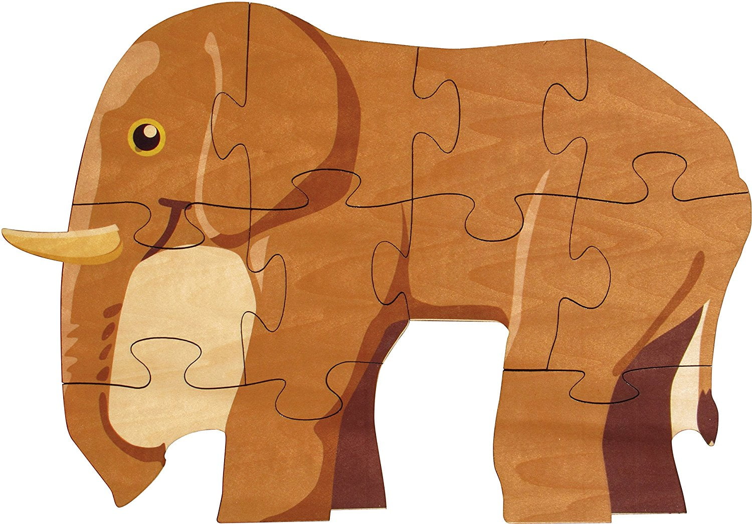 Elephant Shaped Puzzle - Made in USA - Walmart.com