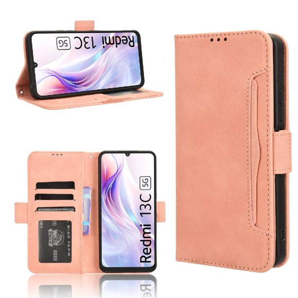 Funda Tipo Billetera GANGXUN para Xiaomi Redmi 13C 5G/4G – Tapa Flip con Tarjetero