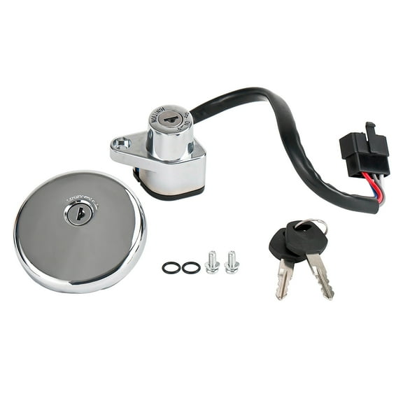 Ignition Switch & Fuel Tank Cap Fit For Kawasaki VULCAN 500 LTD 800 CLASSIC 01-09