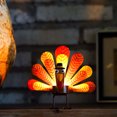 thumbnail image 3 of Byujiro Thanksgiving Decorations Metal Turkey Candle Holders Thanksgiving Candle Holders Standing Sitting Home Turkey Home Table Decorations, 3 of 4
