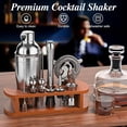 thumbnail image 3 of Cocktail Shaker Set with Stand - 25pcs Mixology Bartender Kit 25oz Professional Bar Tools Set Bar Accessories for Drink Mixing, Bartender Gifts for Home Bar, Parties, 3 of 6