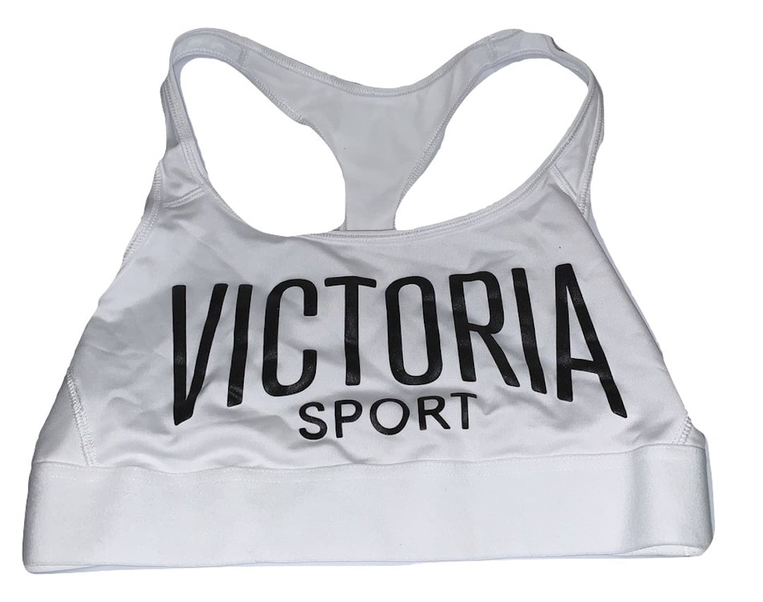 victoria secret white sports bra