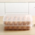 thumbnail image 6 of 24 Capacity Egg Holder for Refrigerator Organizer Bins, Egg Holder with Cover, Egg Storage Container with Non-Slip Pads, Space-Saving Egg Tray for Fridge, 6 of 9