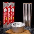thumbnail image 6 of Tin Aluminum Kitchen Foil Roll, Catering Baking Food Service Cooking Foil for BBQ, Cooking, Grilling, Roasting 30cm x 20m, 6 of 10