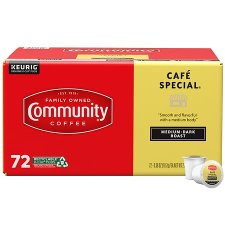 Community Coffee Café Special Pods for Keurig K-cups 72 Count