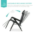 thumbnail image 4 of Best Choice Products Folding Zero Gravity Recliner Patio Lounge Chair w/ Canopy Shade, Headrest, Tray - Camouflage, 4 of 8
