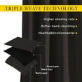 thumbnail image 3 of YTRFGH-Blackout Curtain Panels 66 inches - Light Reducing Thermal Insulated Solid Grommet Blackout Curtains/Panels/Drapes for Living Room (Set of 2, 66 inches by 66 Inch, Toffee Brown), 3 of 4