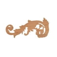 thumbnail image 5 of 2-1/2 in. x 5-1/2 in. x 3/8 in. Unfinished Small Hand Carved North American Solid Cherry Wood Onlay Acanthus Wood Scroll, 5 of 6