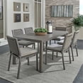 thumbnail image 2 of Liberty Plantation Key 7 Piece Aluminum Outdoor Rectangular Dining Set in Gray, 2 of 7